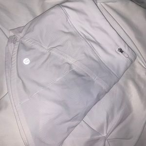 white lululemon speed up short 2.5”